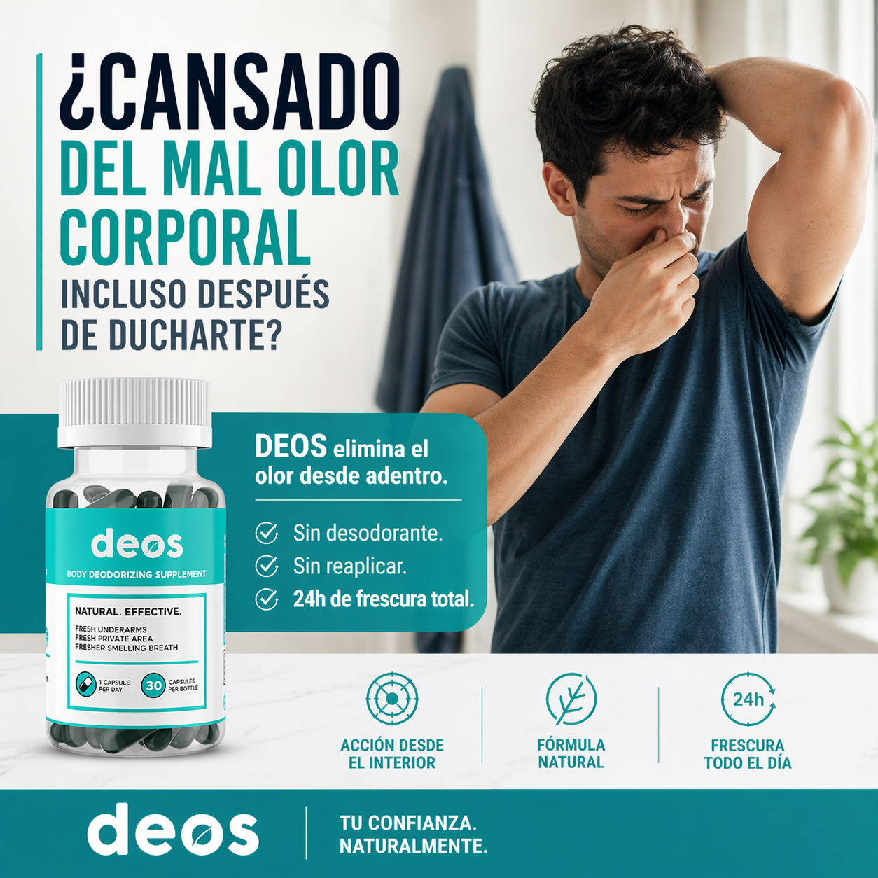 🔥 Elimina el Mal Olor Corporal Desde Adentro y Recupera tu Confianza Todo el Día