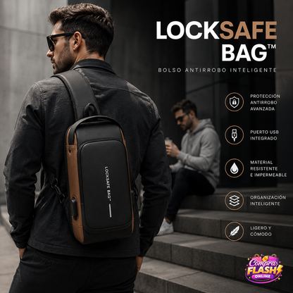 MOCHILA ANTIROBOS DE SEGURIDAD LOCKSAFE BAG™ + LENTES HD VISION GRATIS ⭐️⭐️⭐️⭐️⭐️