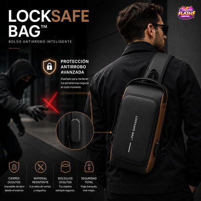 MOCHILA ANTIROBOS DE SEGURIDAD LOCKSAFE BAG™ + LENTES HD VISION GRATIS ⭐️⭐️⭐️⭐️⭐️