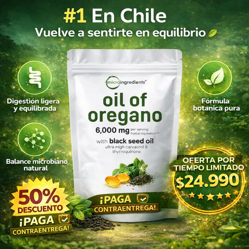 Aceite De Orégano 6000 Mg 60 capsulas