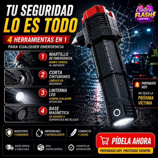 Linterna LED Multifunción 4 en 1