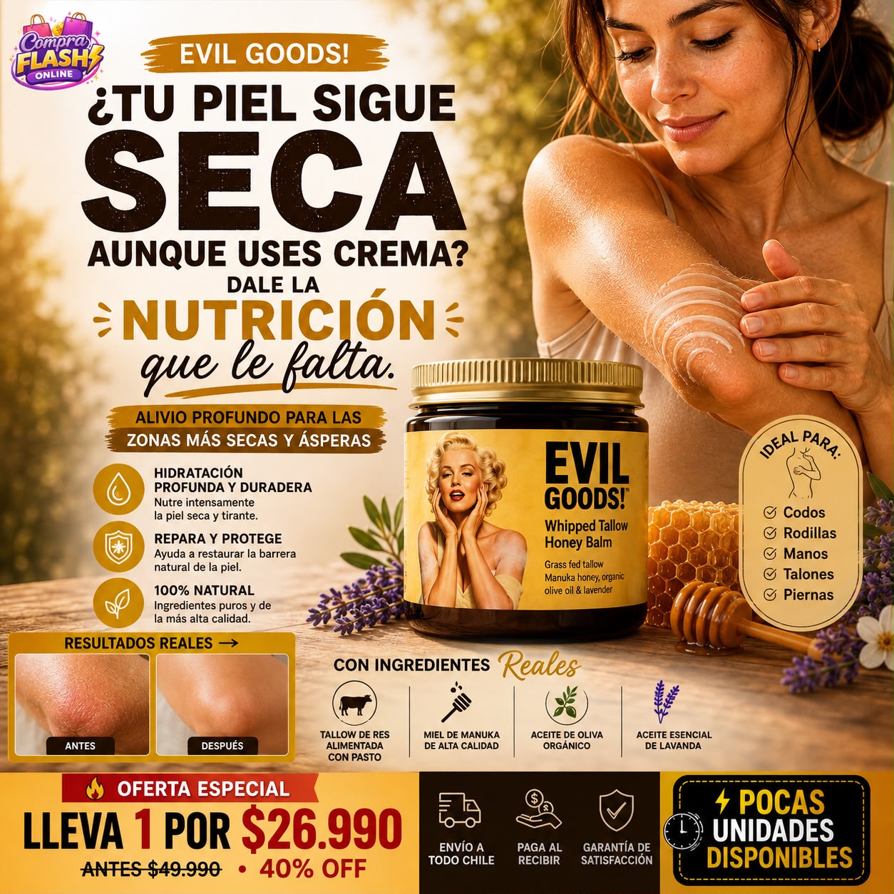 ¿TE PONES CREMA Y TU PIEL IGUAL VUELVE A SENTIRSE SECA?