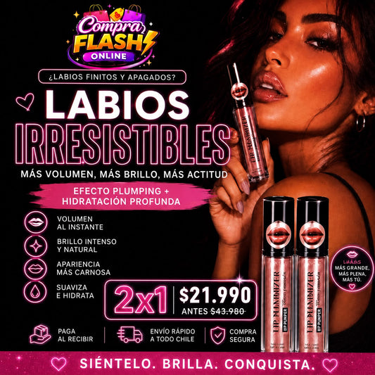 ¿SUEÑAS CON UNOS LABIOS MÁS GRANDES, JUGOSOS Y CON UN BRILLO IRRESISTIBLE?