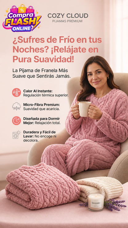 💜✨ PACK PIJAMA SUAVE CORDERITO FRANELA + CALIENTA PIES ELECTRICO REGULABLE - ENVIO GRATIS 💜✨