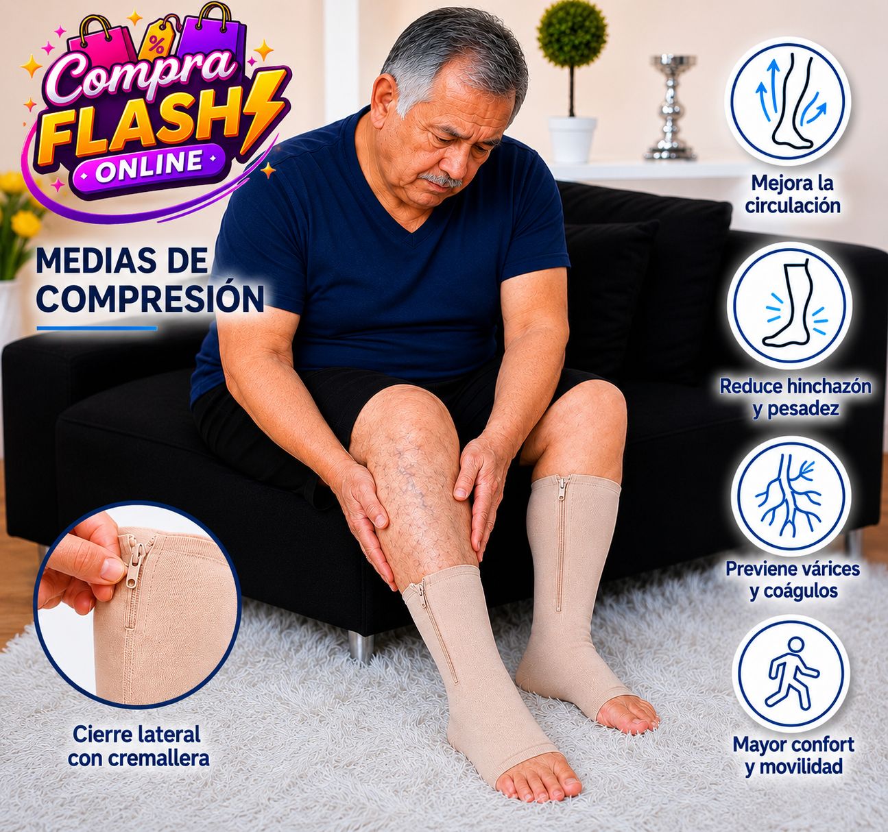 Vital Socks Medias de Compresión L - XL