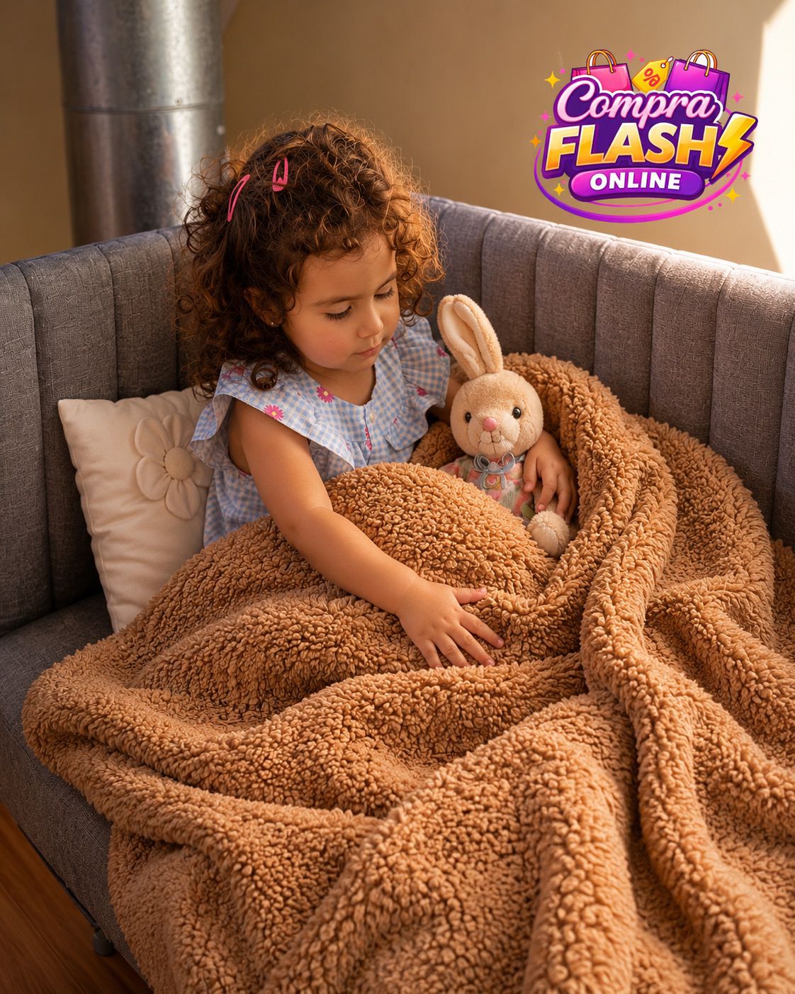 FRAZADA POLAR TERMICA CON CHIPORRO 2 PLAZAS PREMIUM POLARPLUSH™ ⭐️⭐️⭐️⭐️⭐️