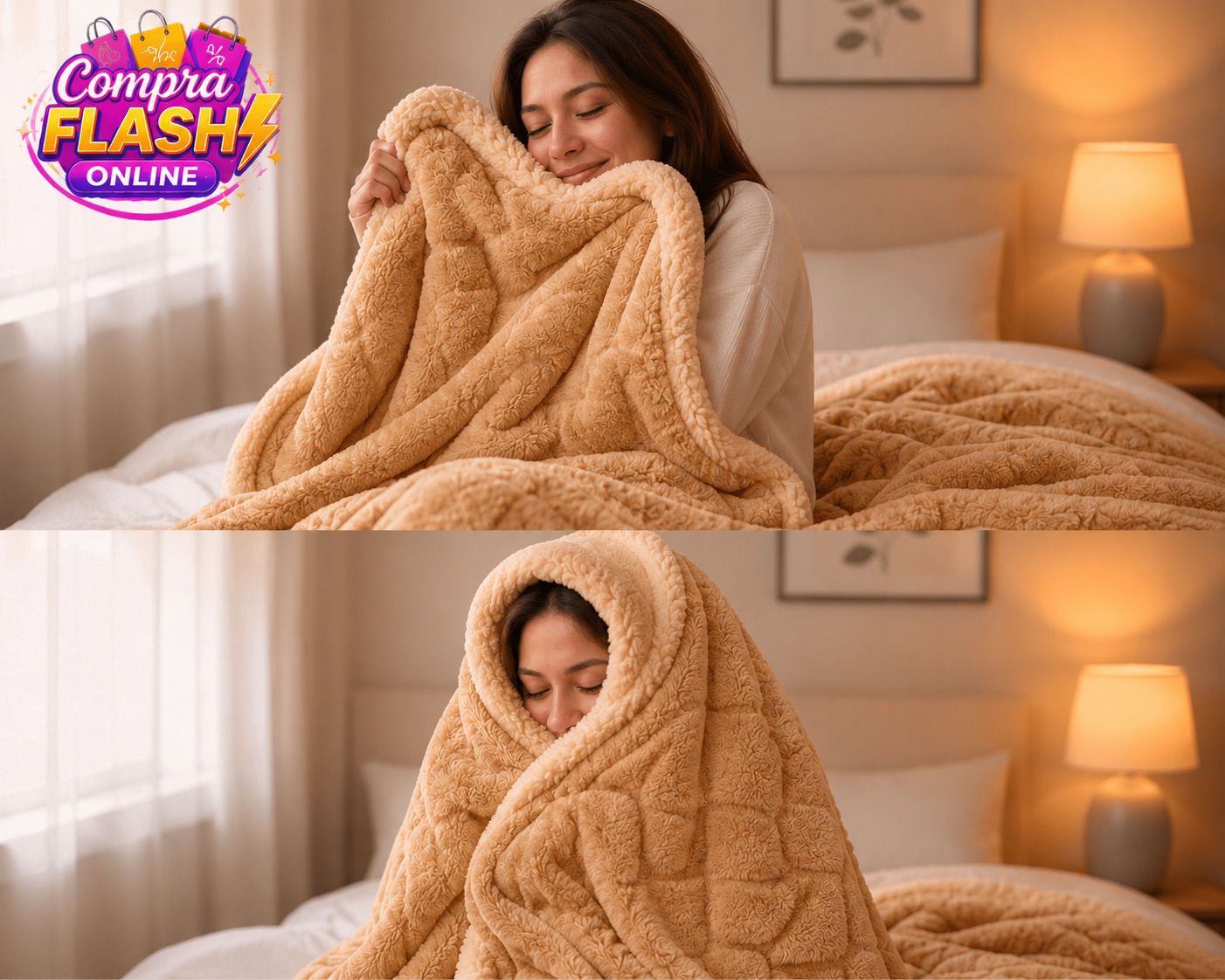 FRAZADA POLAR TERMICA CON CHIPORRO 2 PLAZAS PREMIUM POLARPLUSH™ ⭐️⭐️⭐️⭐️⭐️