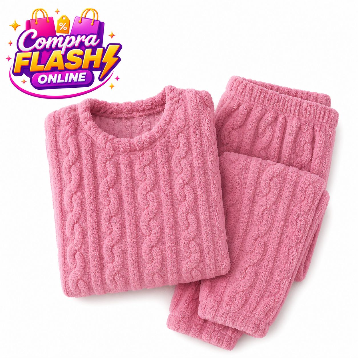 💜✨ PACK PIJAMA SUAVE CORDERITO FRANELA + CALIENTA PIES ELECTRICO REGULABLE - ENVIO GRATIS 💜✨